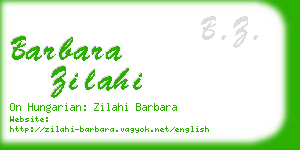 barbara zilahi business card